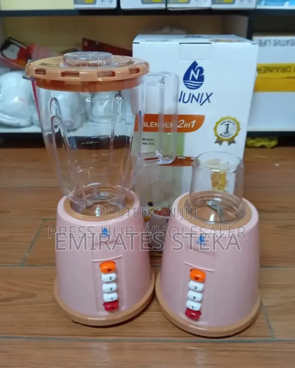 Nunix 2 in 1 Blender Ak 100 With Blender Grinding Machine -1.5l 350W