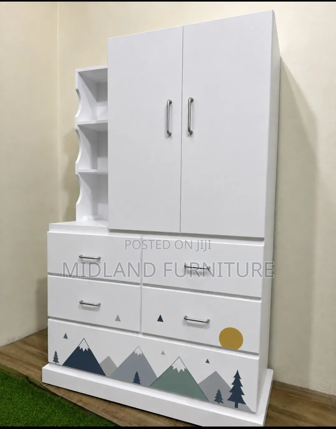 Chest of Drawer Cupboard With Hanging Rail