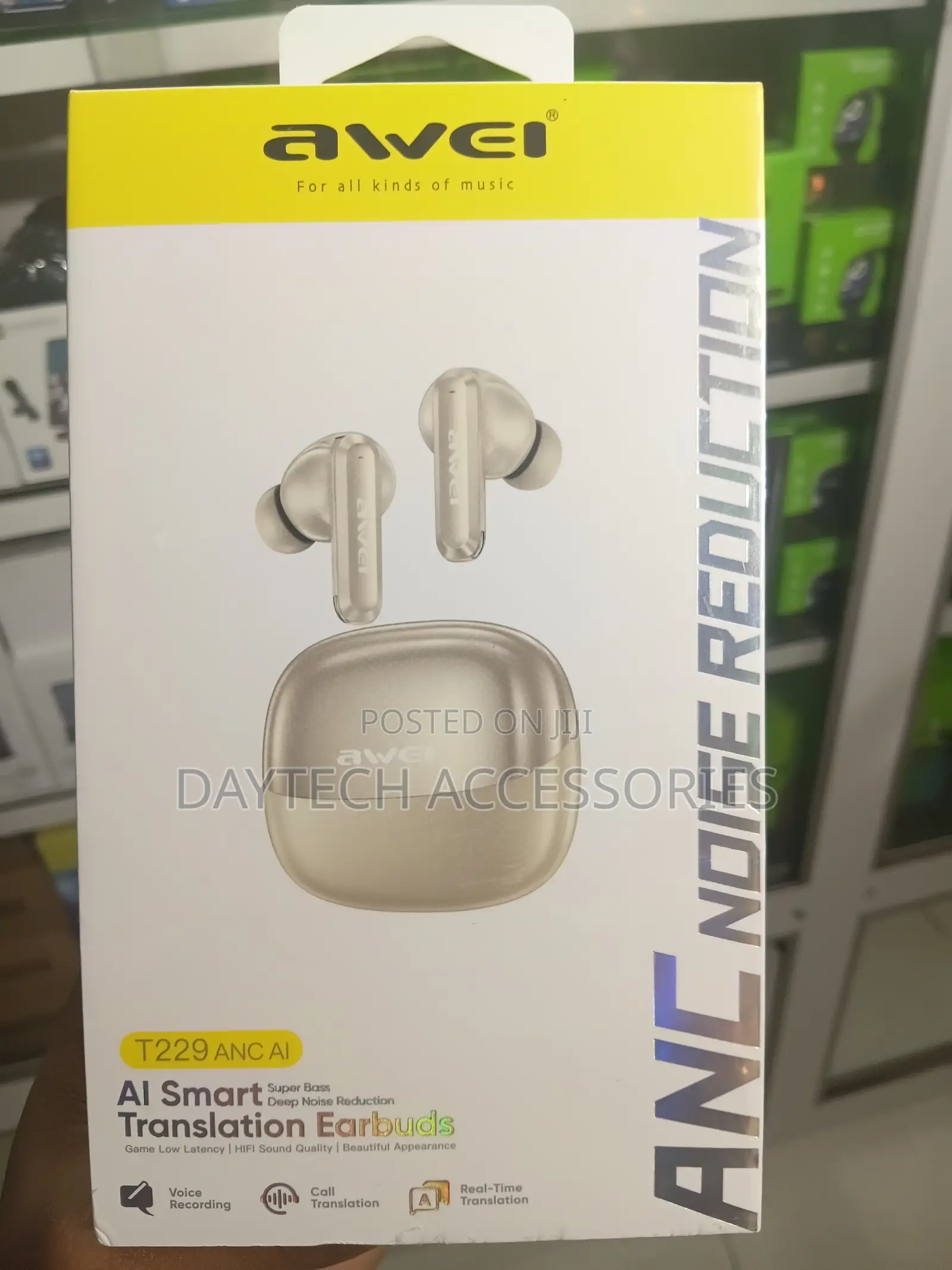 Awei T229 ANC Al Library Bluetooth Headset.