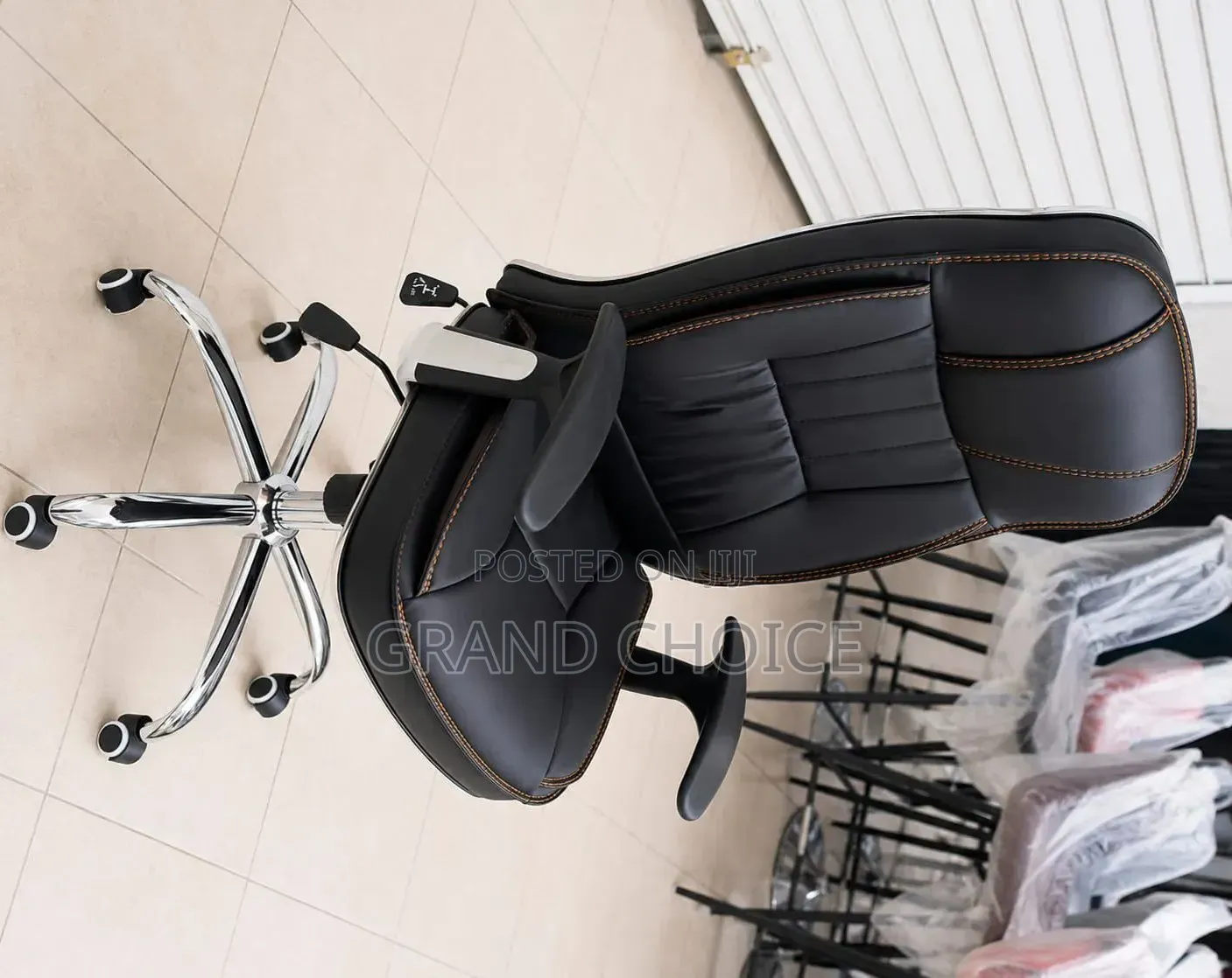 High-Back Leather Executive Chair