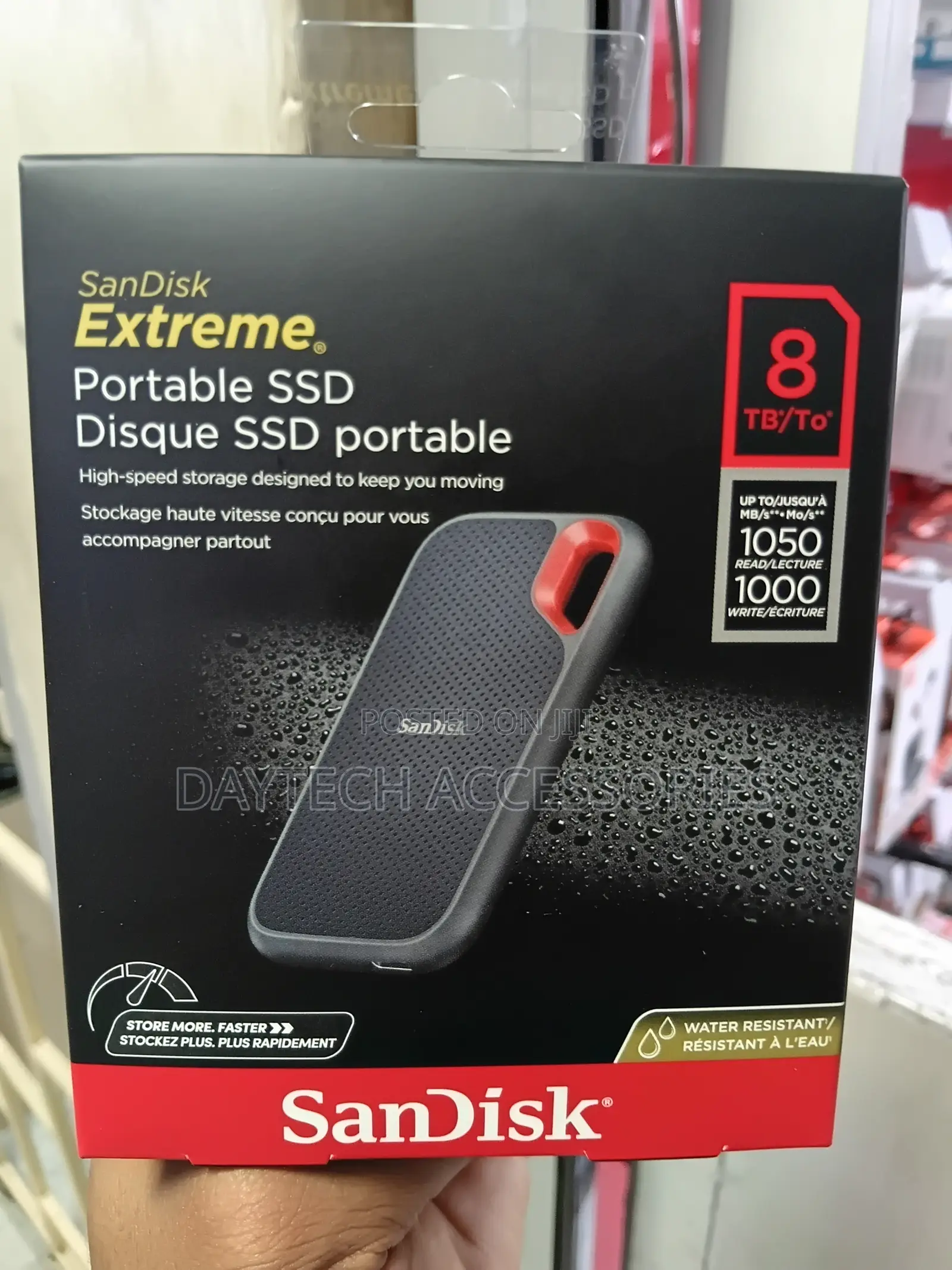 SANDISK 8TB Extreme Portable SSD - Up to 1050mb/S