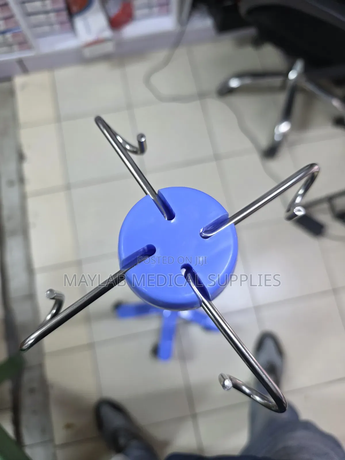 Drip Stand With Wheels | Adjustable Stainless Steel IV Infusion Stand