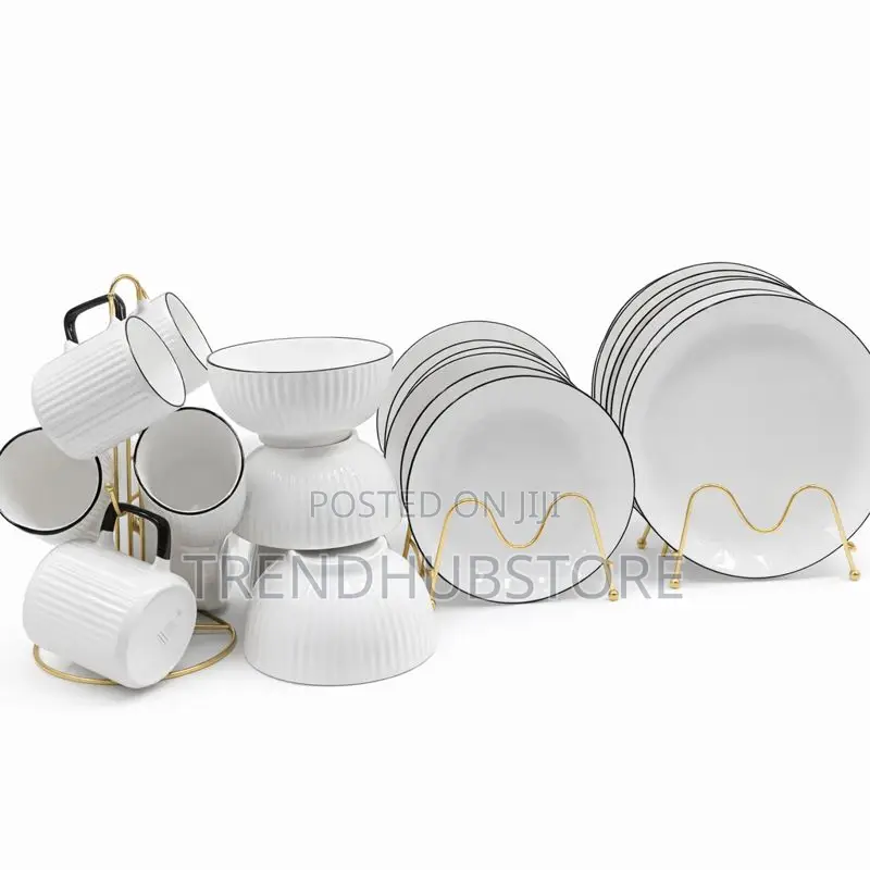 24PCS Japanese Ceramic Dinner Set + FREE Gift | Luxury Tableware