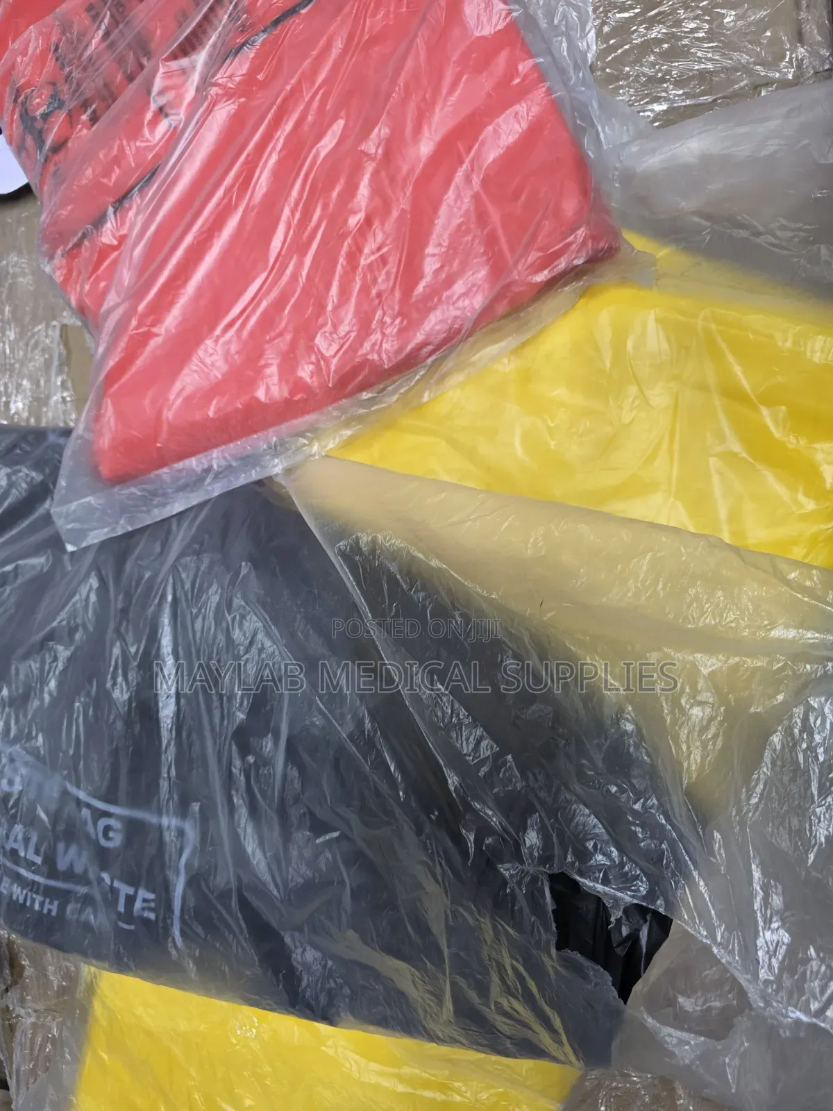 Red, Black Yellow Bin Liners 24×36 – Medical Waste Disposal Bags