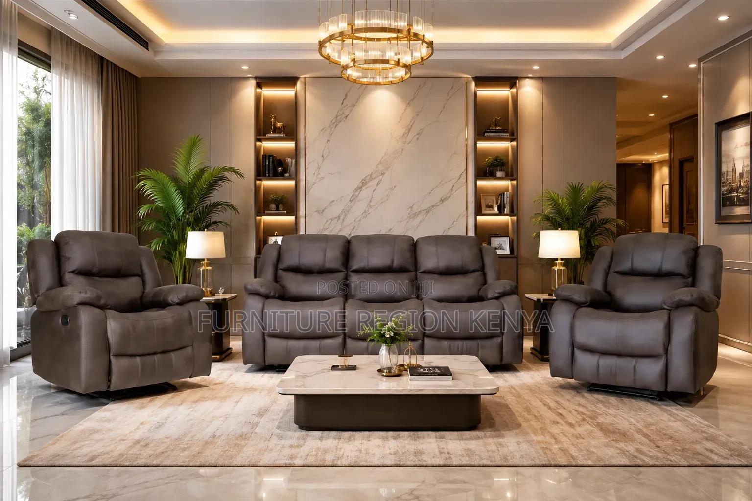 Five-Seater Recliner Imported Sofa