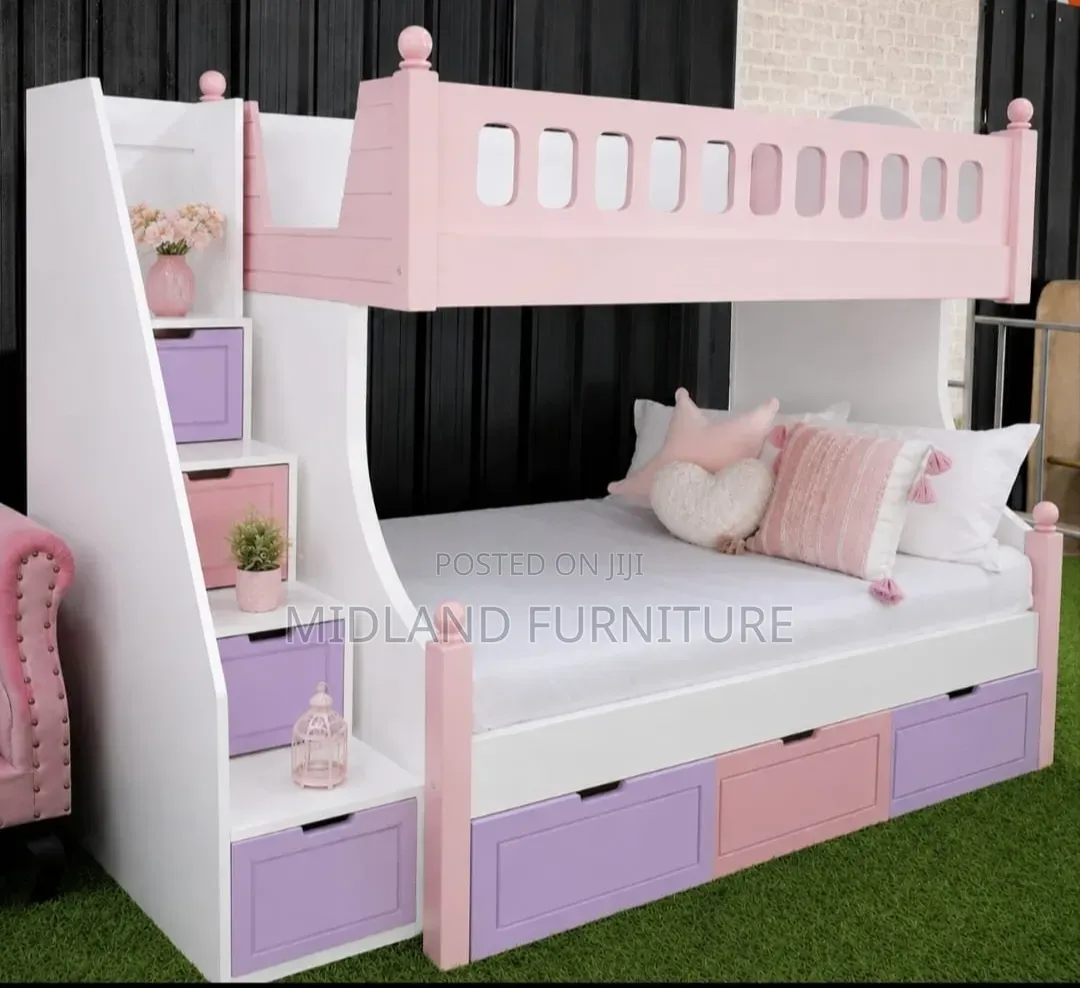 Kids Bunk Bed With Storage Staircase Available on Order