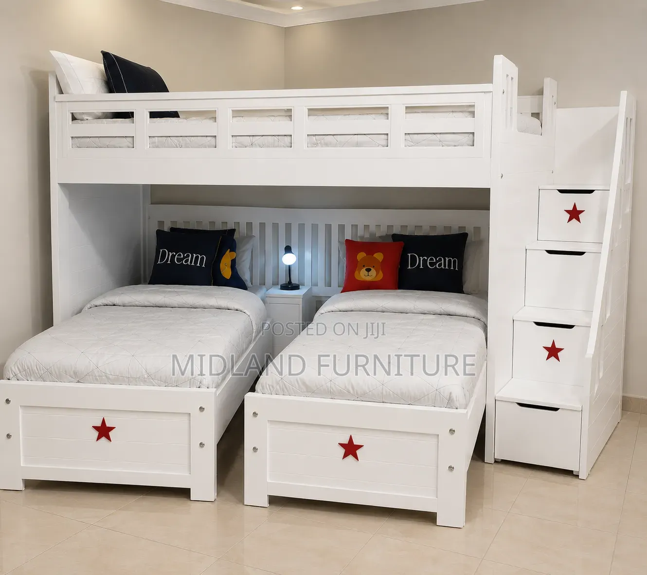 3in1 Tripple Bunk Bed for Kids
