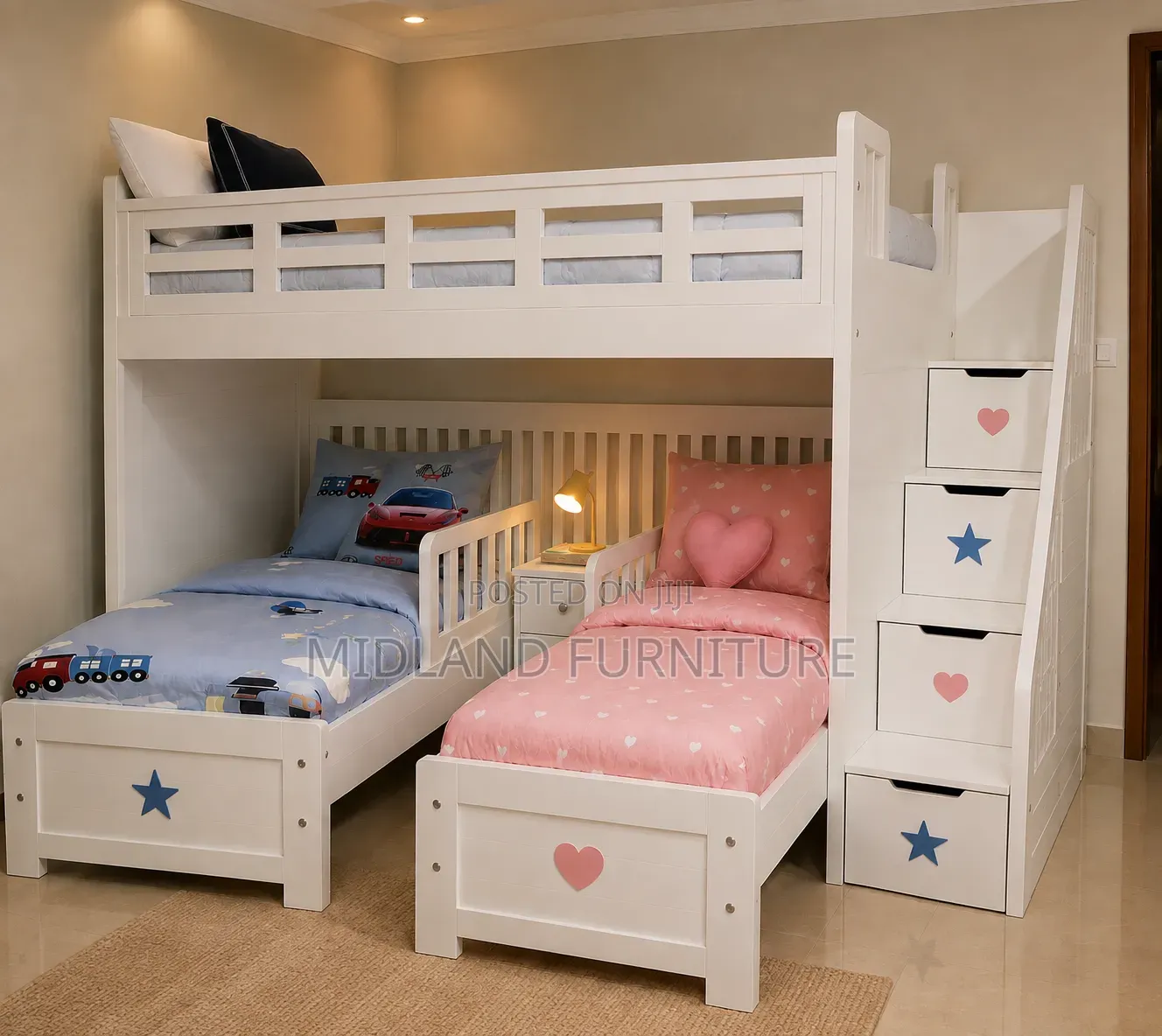 3in1 Tripple Bunk Bed for Kids