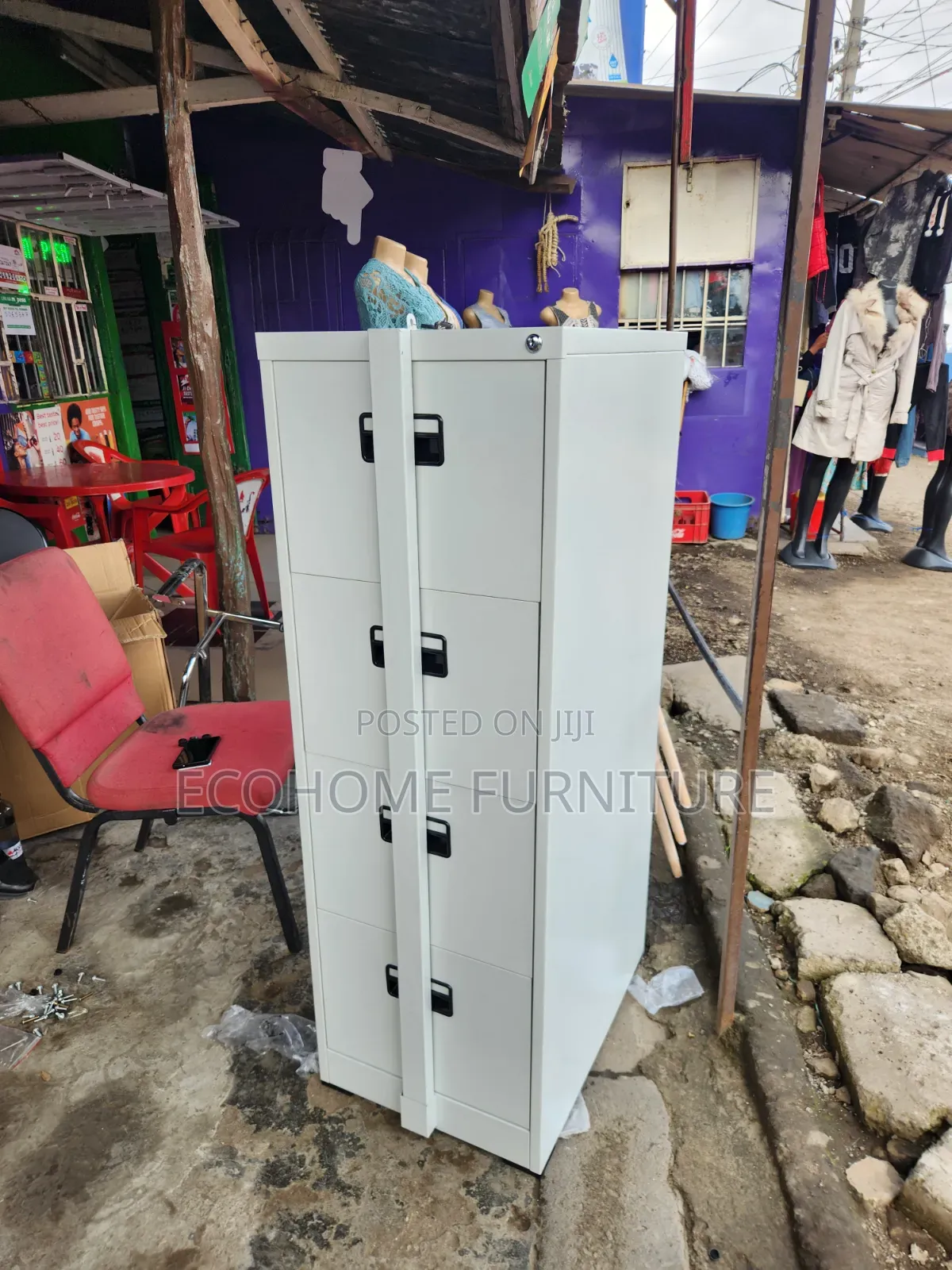 4-Door Steel Office Locker Cabinet