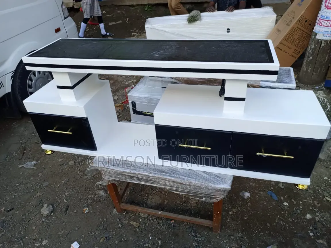 Modern Stylish TV Stand- Marble Top