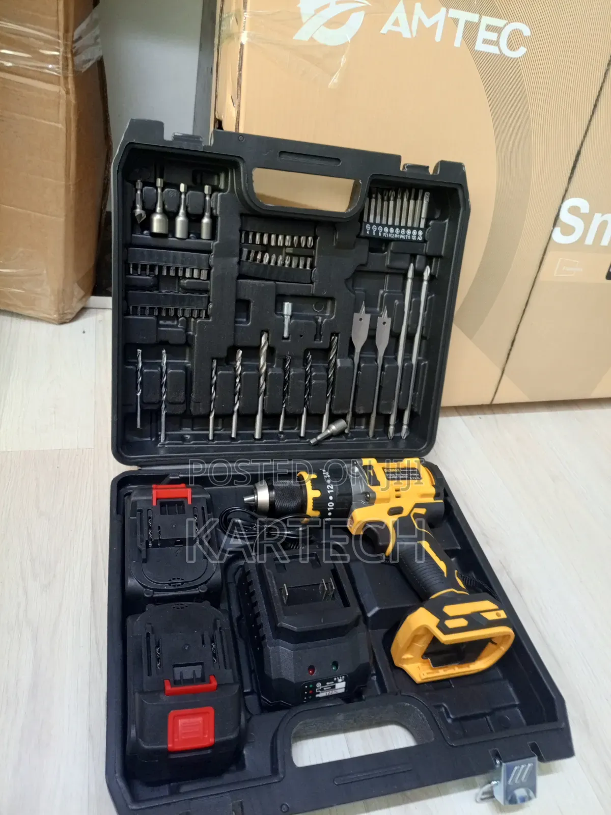 DeWalt Professional 96V Cordless Drill Set – Dual Battery Charger