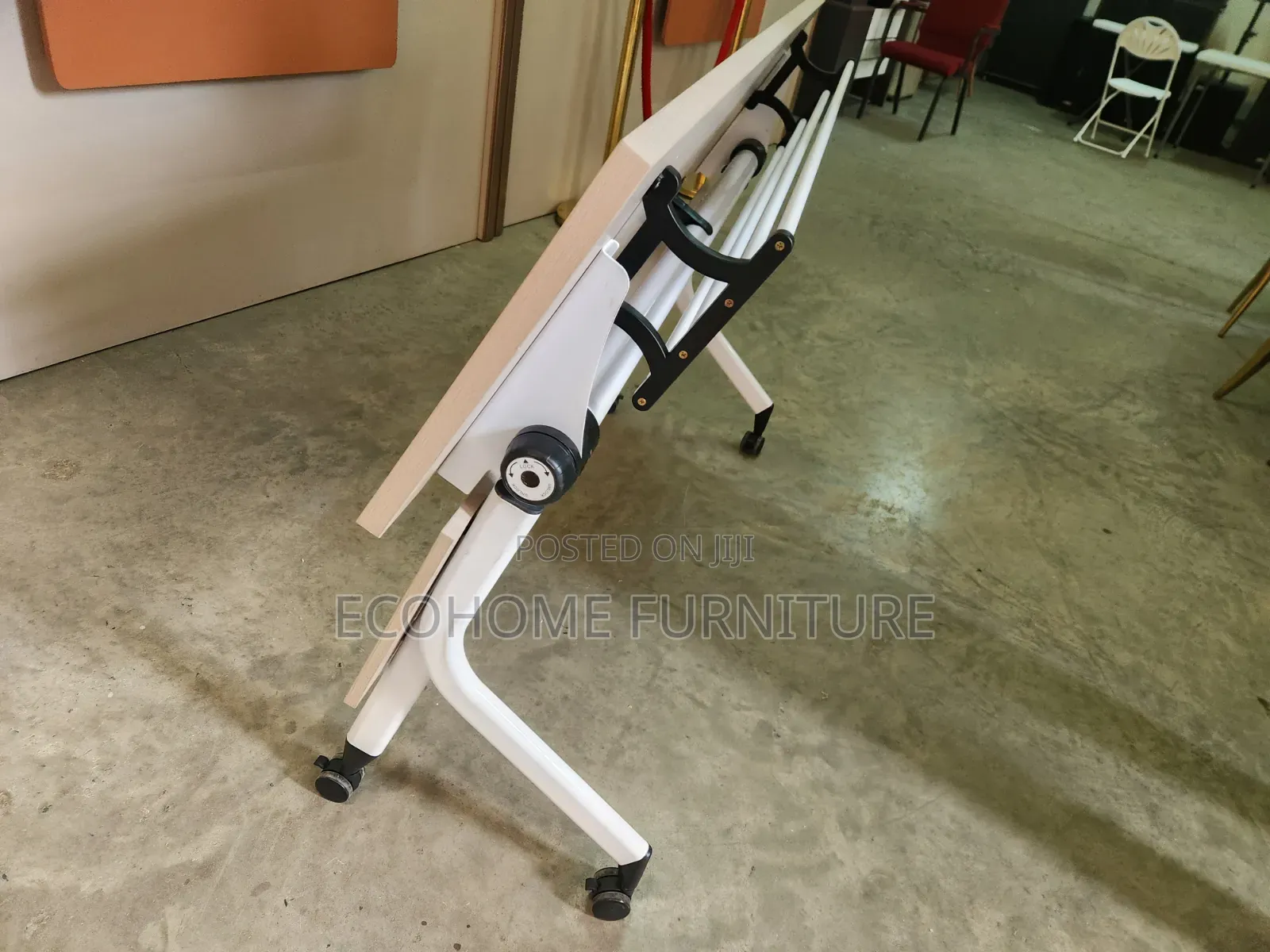 Modern Folding Training Table With Modesty Panel
