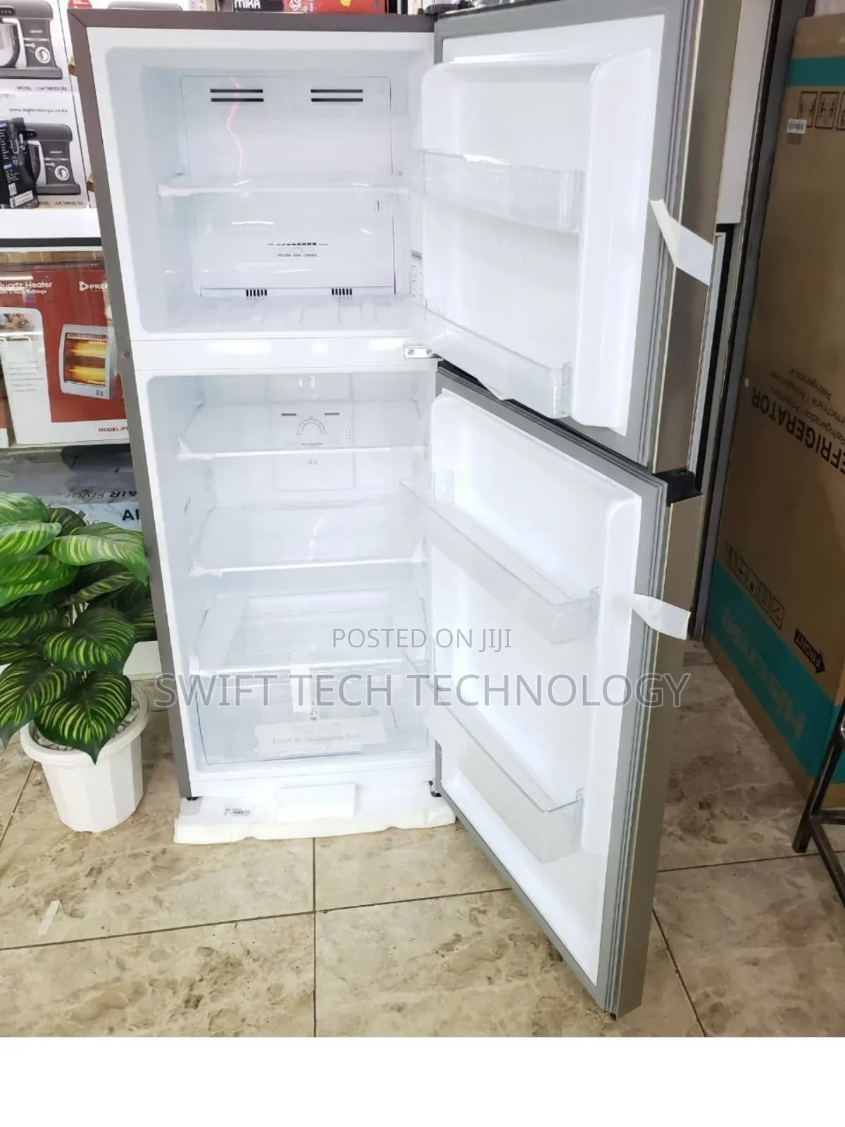 Hisense Fridge 154 Liters Direct Cool Double Door - Silver