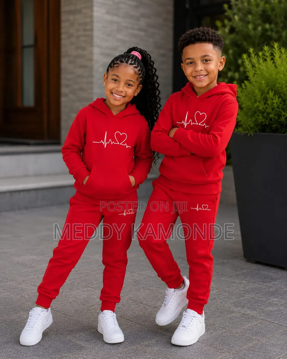 Unisex Kids Black Tracksuit