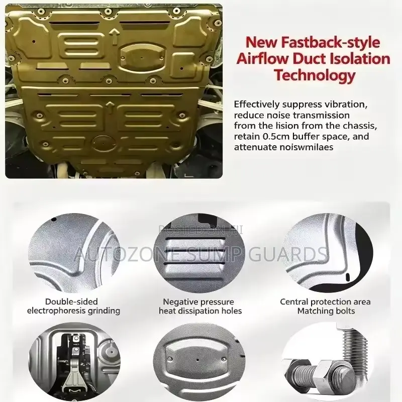 Durable Underbody Protection Engine Skid Plate for Volvo S90 2018+