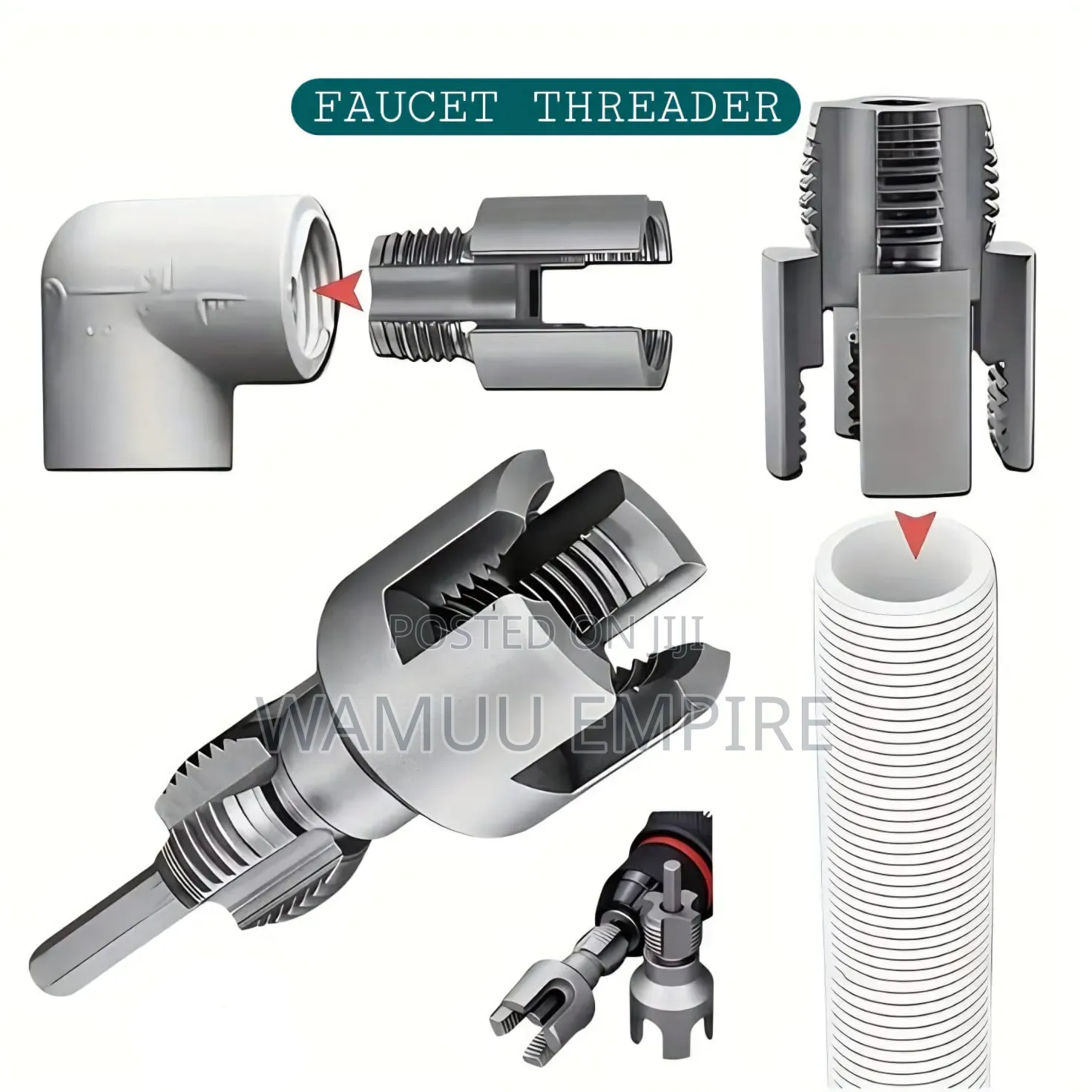 Integrated Internal and External Pipe Threading