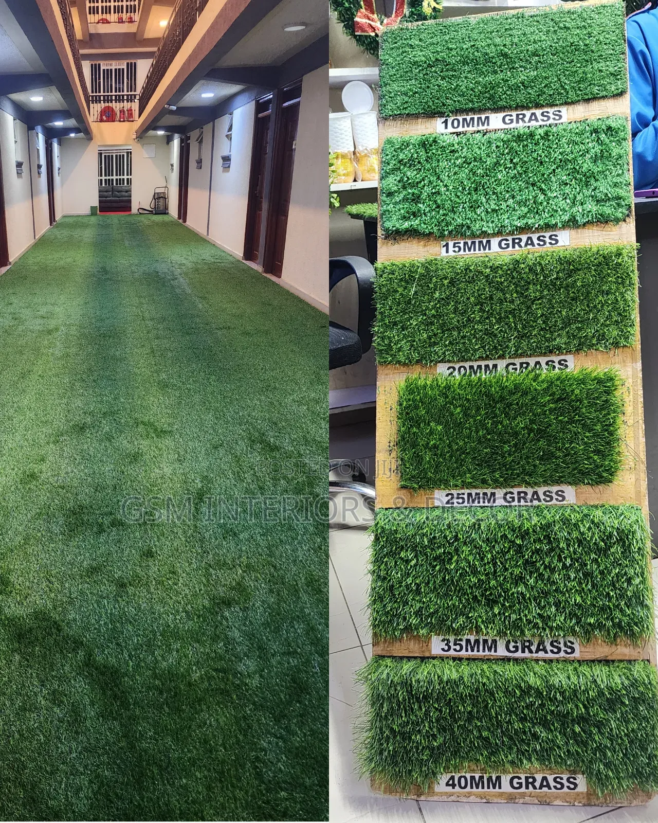 Artificial Green Grass Carpets for Airbnb Flooring Spacez