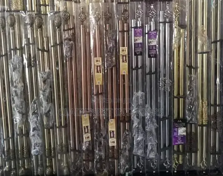 3m Double Perfect Rods, Home Elegance Adjustable Curtain Rods