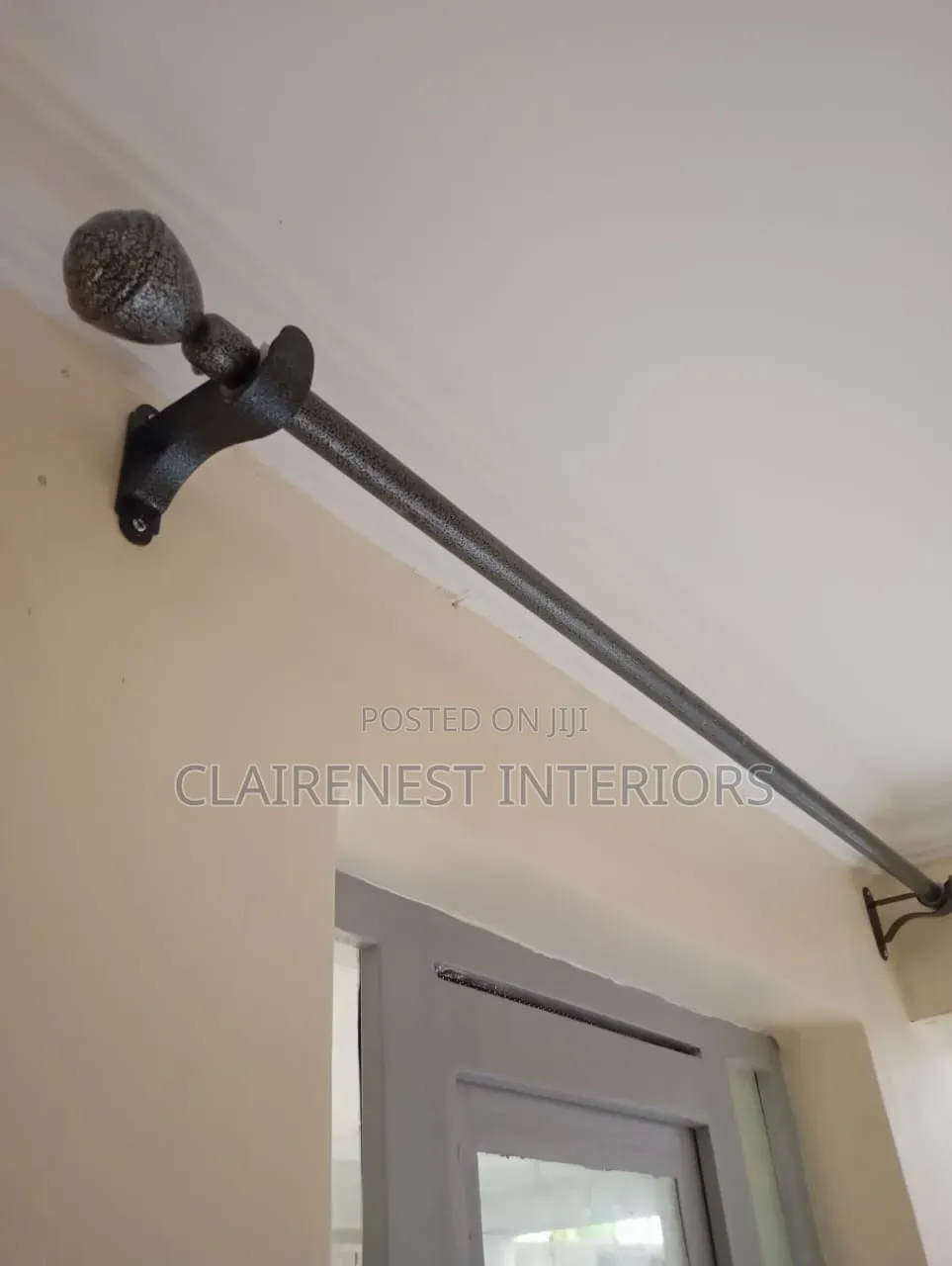 Powder Coated Single Rods for Kitchen Curtains
