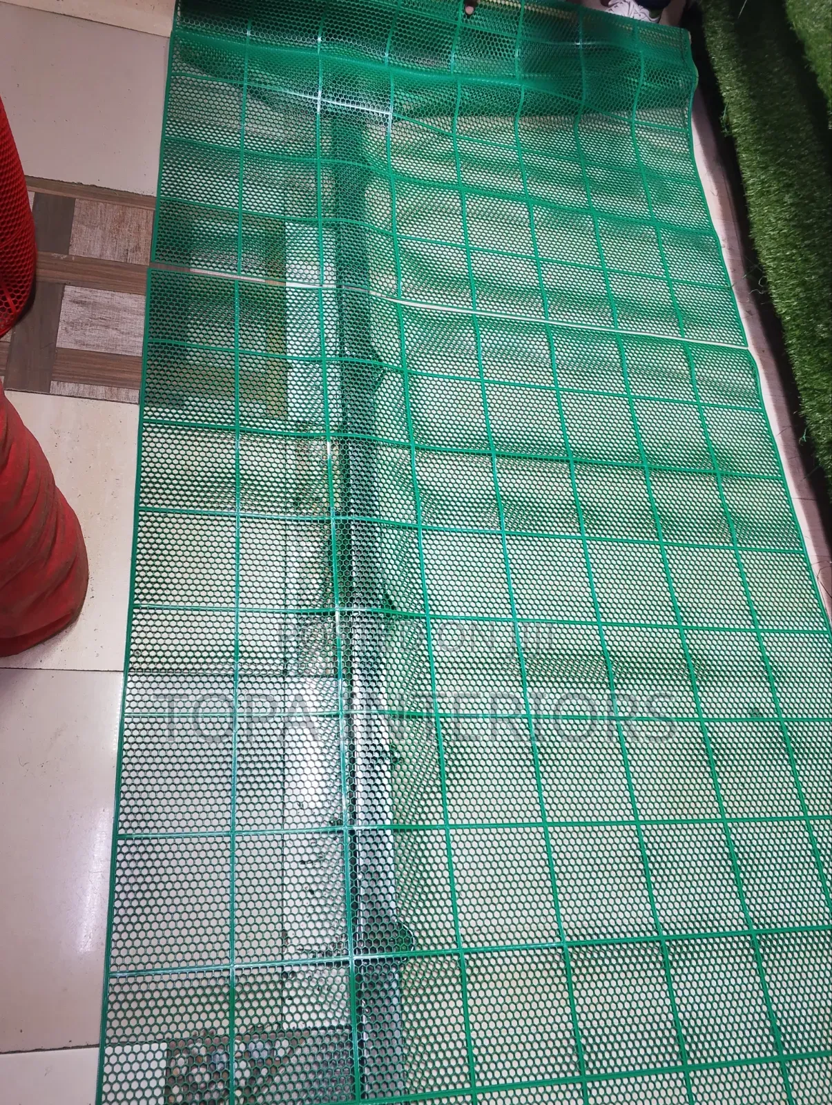 Water Resistant Outdoor Rugs Perforated PVC Antislip Rubber Mats
