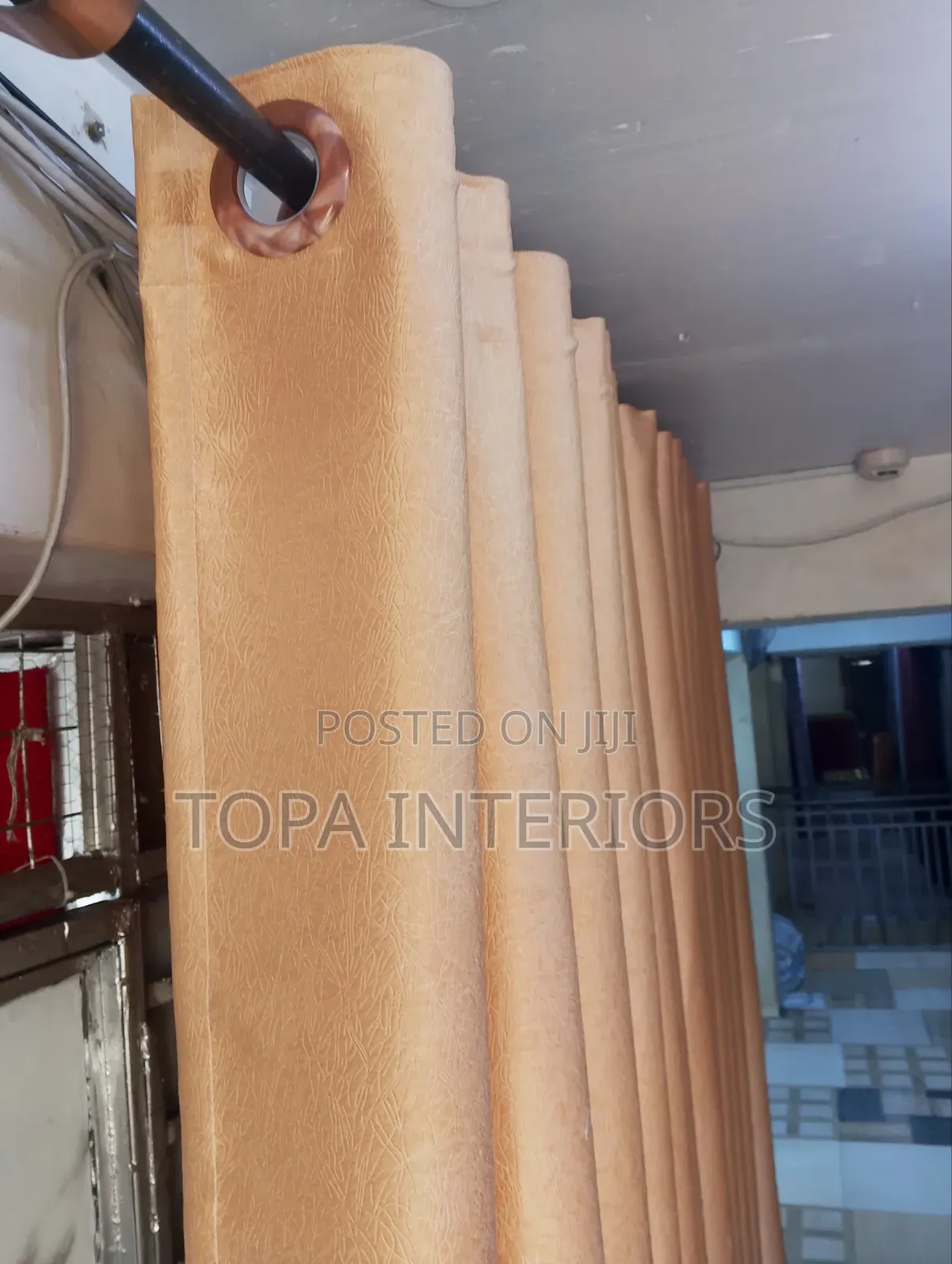 Gold Curtains for Elegant Living Room