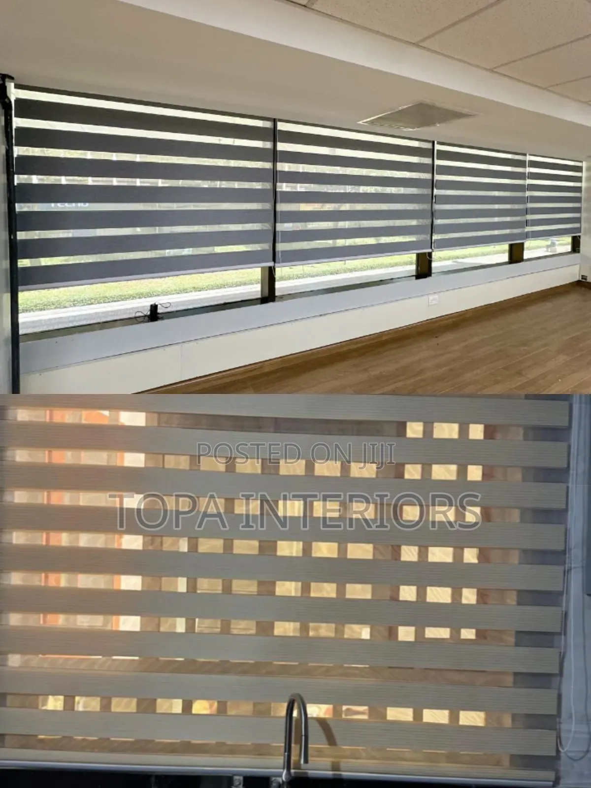 Premium Horizontal Roller Window Blinds for Office Light Control