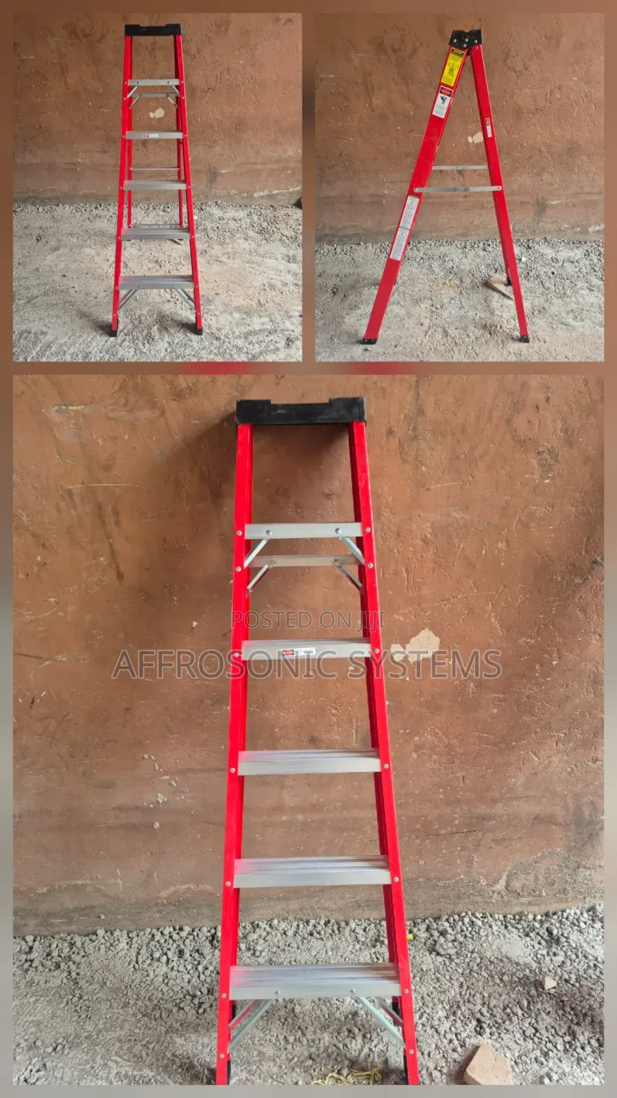 6 Step Fibreglass Step Ladder