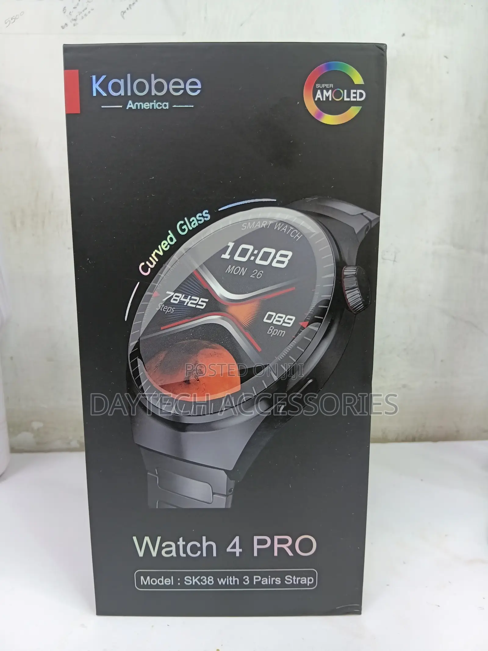 This Kalobee America Watch 4 Pro With a Super AMOLED Display .