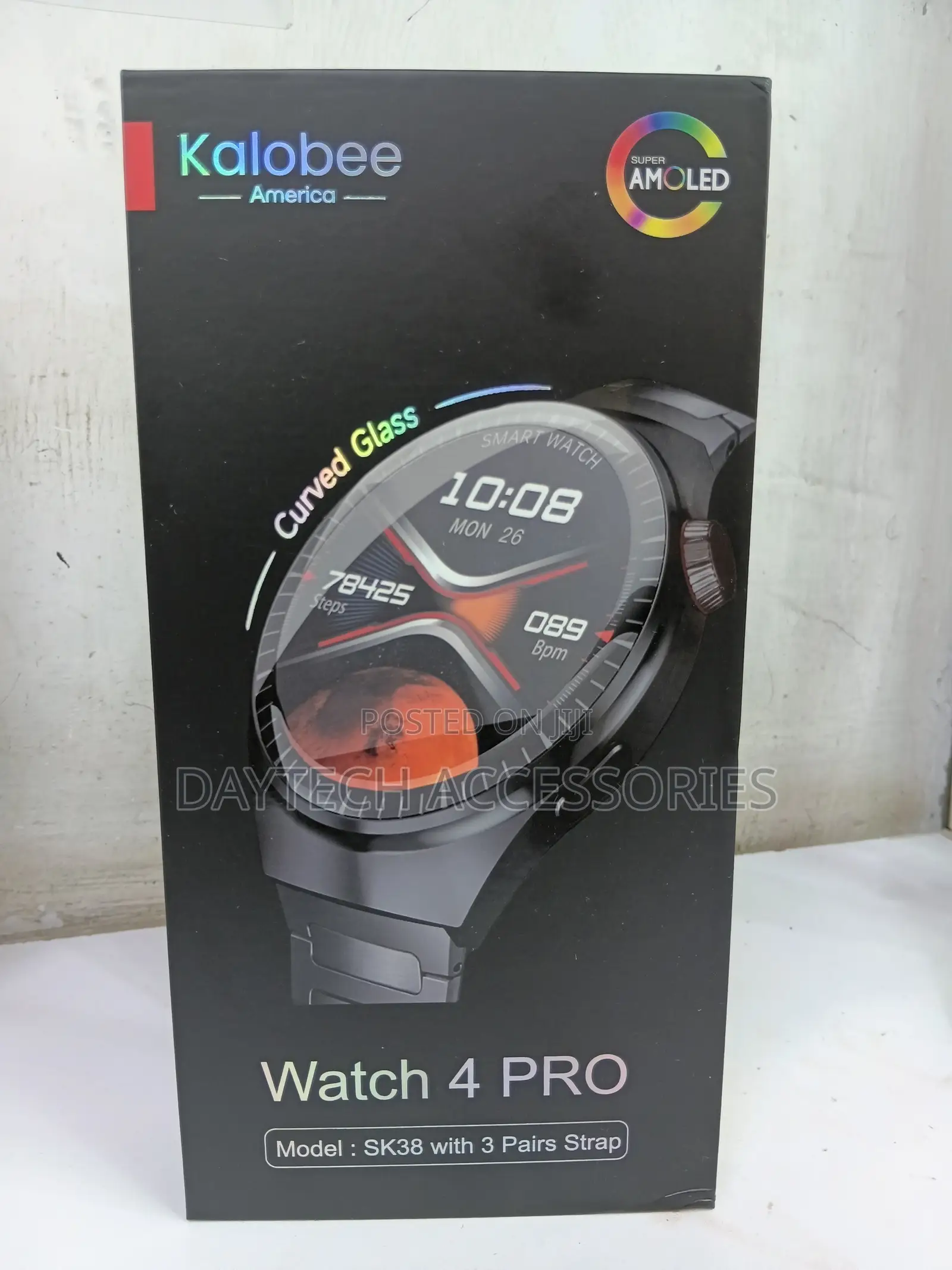This Kalobee America Watch 4 Pro With a Super AMOLED Display .