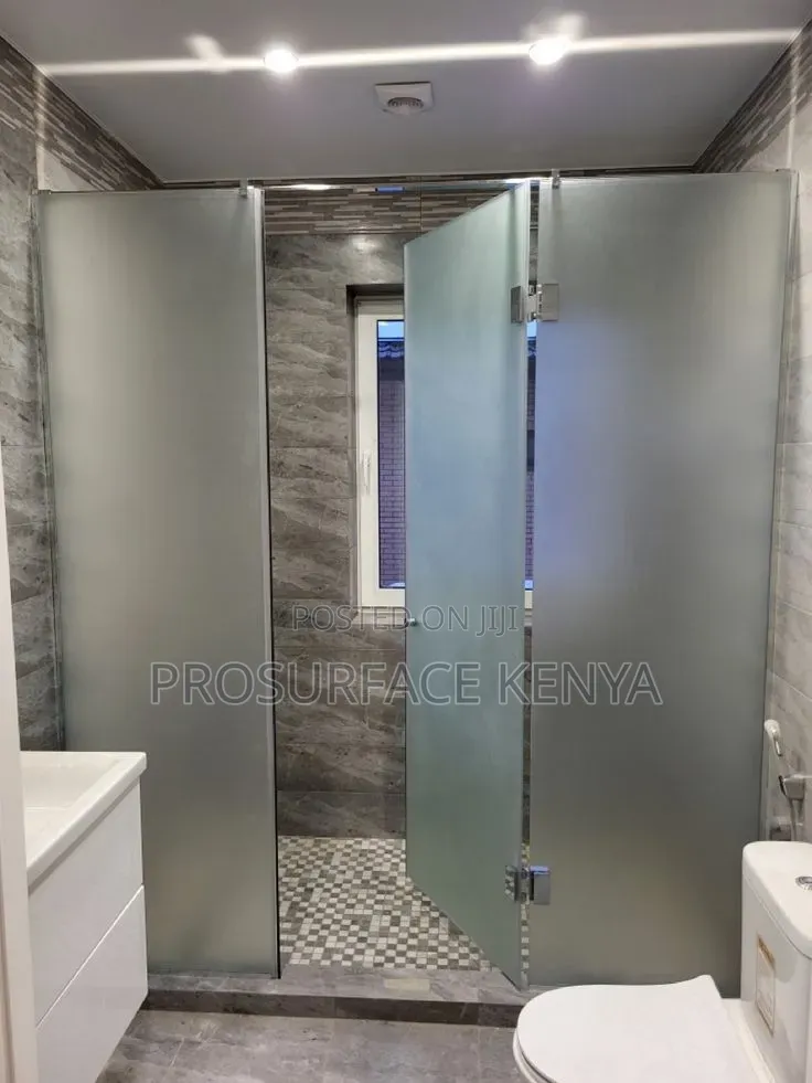 Frosted Film for Shower Glass Bathrooms