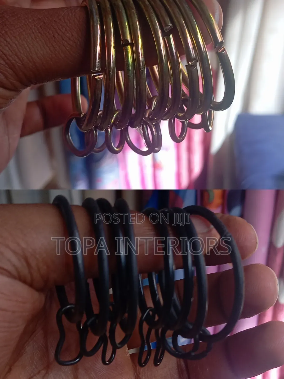 Circle Metal Curtain Rings for Hooks Design