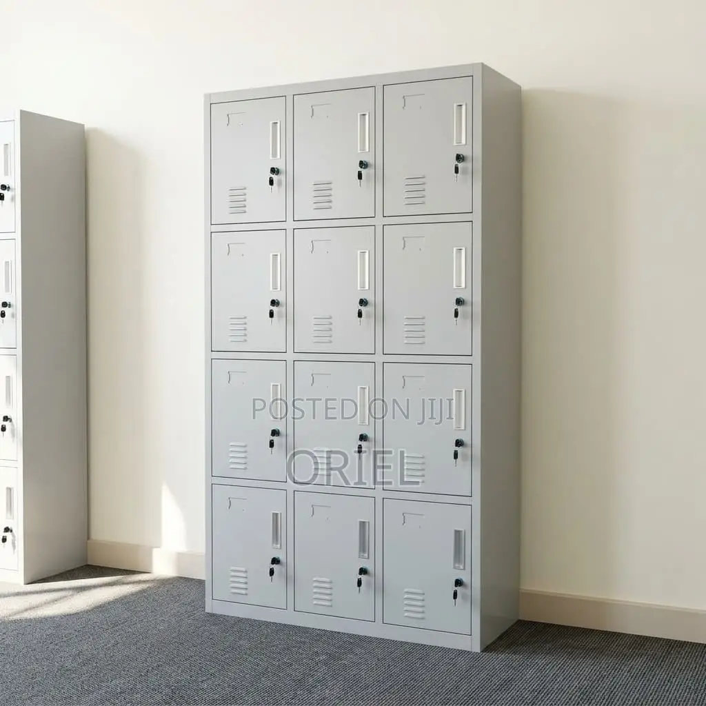 Office Cabinet : 12-Door Metal Staff Storage Lockers