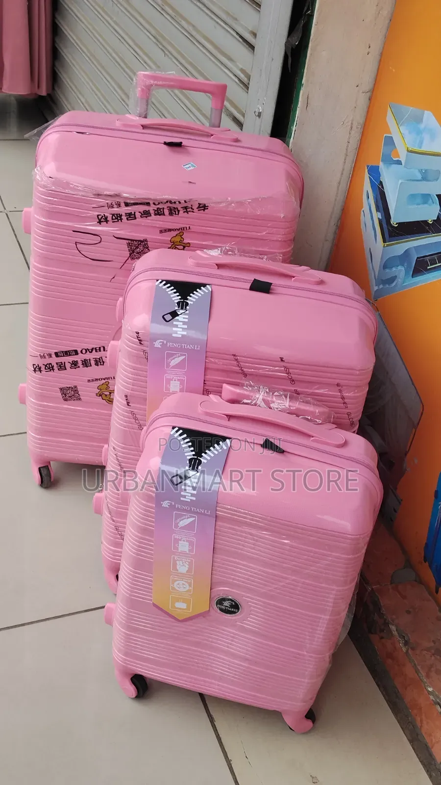 3 in 1 Unbreakable Rubber Suitcase Set 71cm Travel Luggage