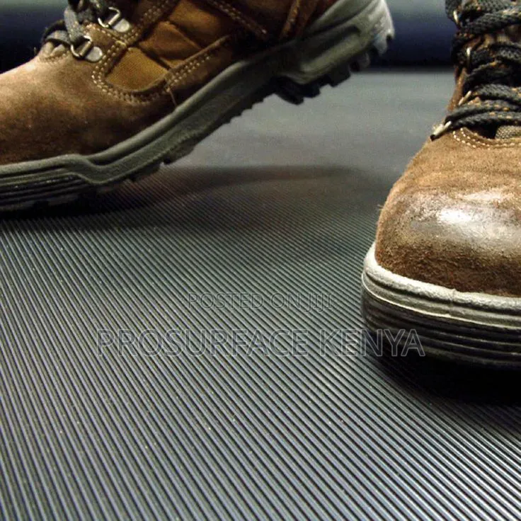 Premium Non-Slip Ribbed Rubber Flooring
