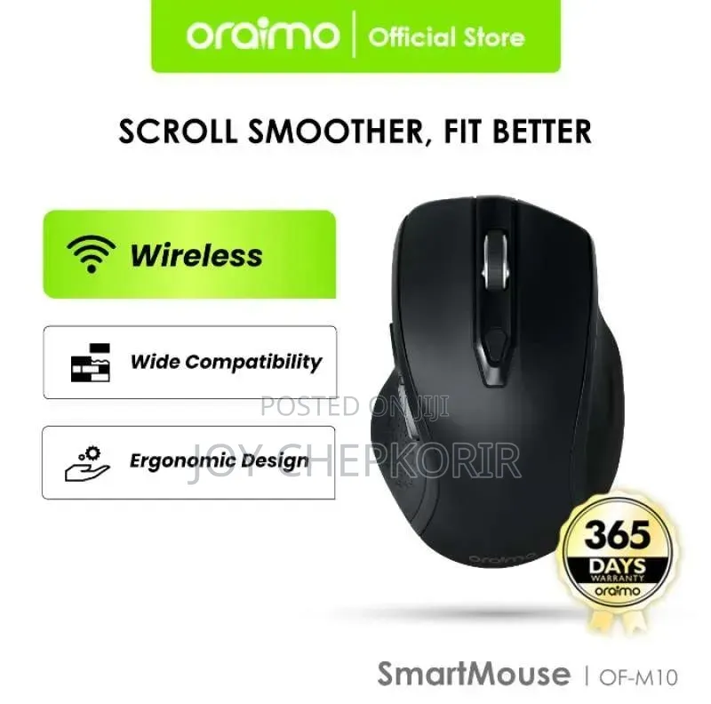 Oraimo ClickFlow 2 Ergonomic Multi-Mode Bluetooth Wireless Mouse