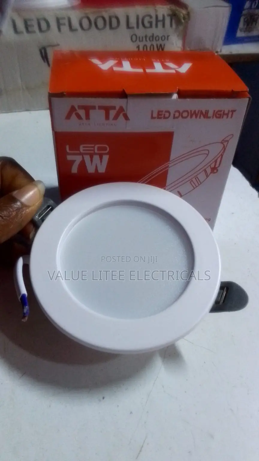 7 Watts Round Panel Downlight Recess