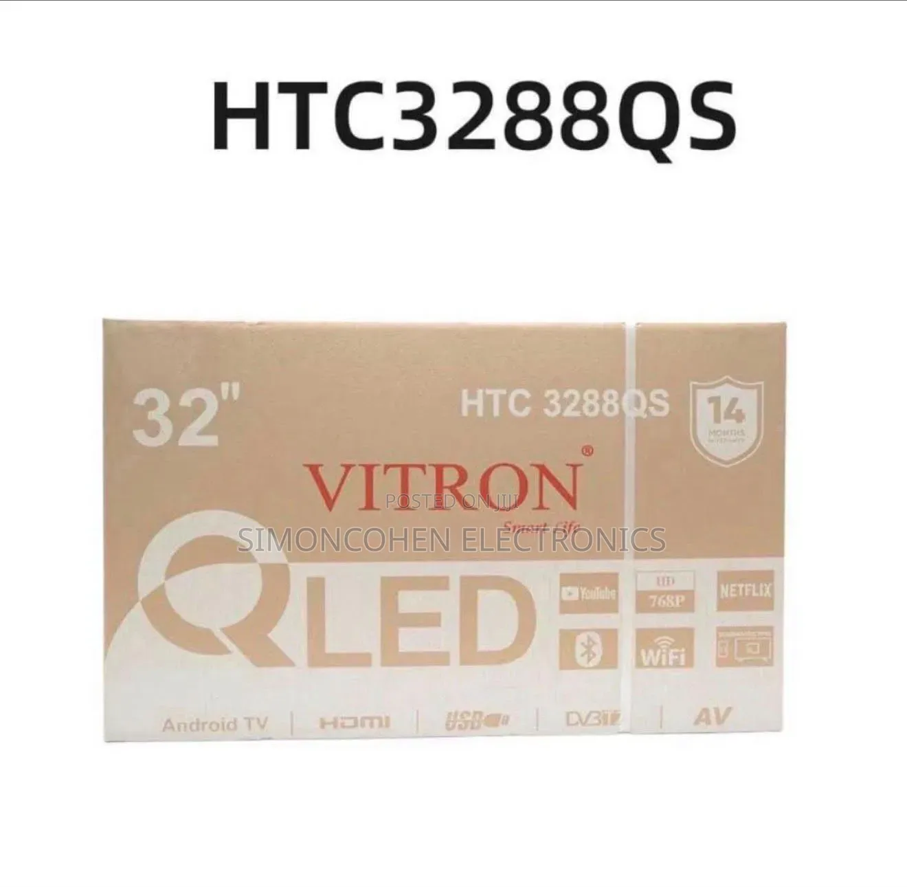 Vitron 32" Smart Android Frameless With Bluetooth