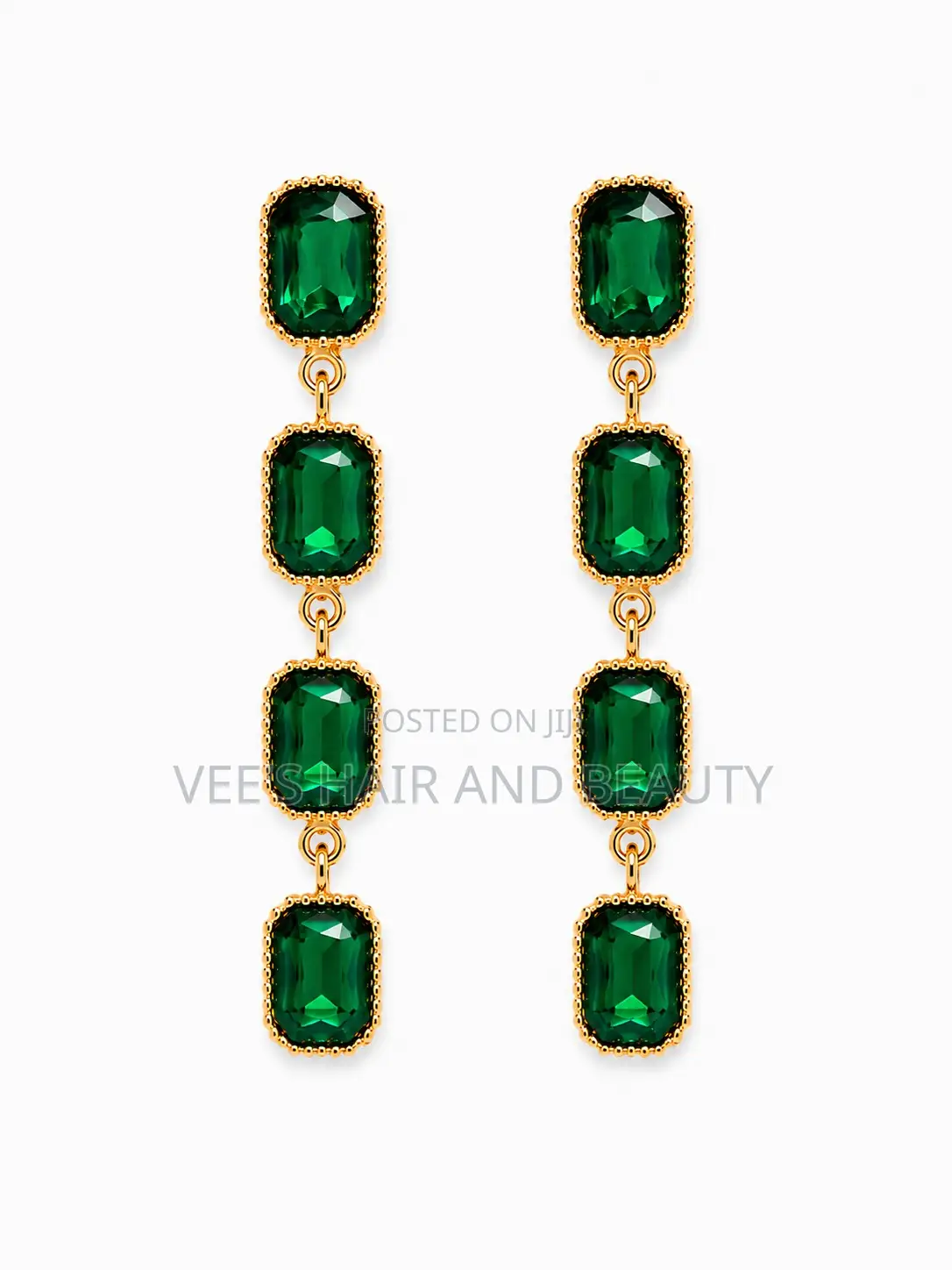 Occasion Long Crystal Gem Earrings | Statement Earrings | Jewellery