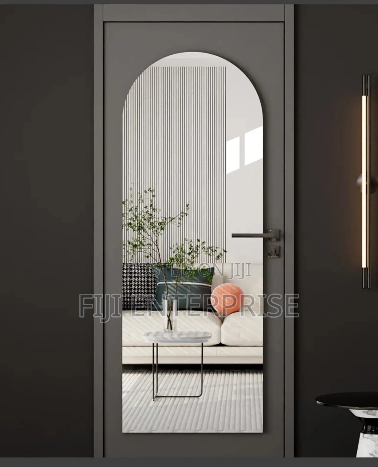 Unbreakable Acrylic Self-Adhesive Semicircle Mirror