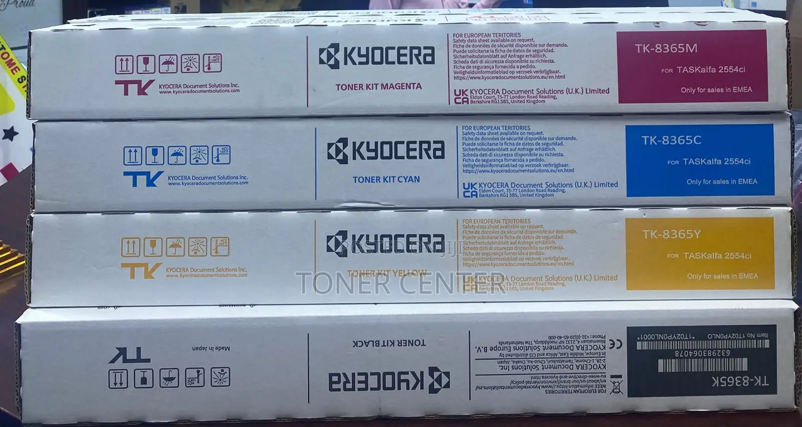 Original Kyocera TK-8365 Complete Colour Toner Set