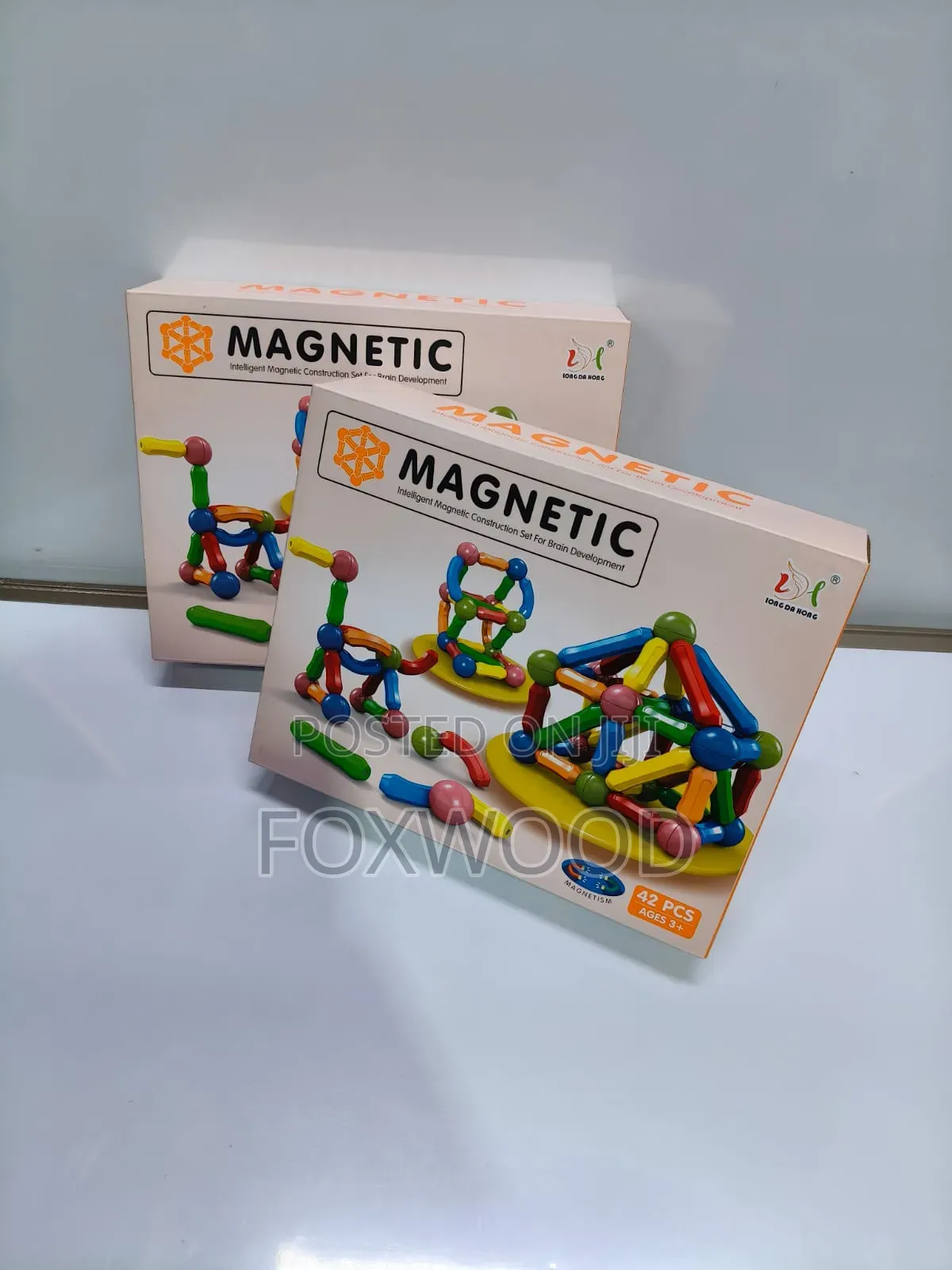64-Piece Magnetic Construction Set