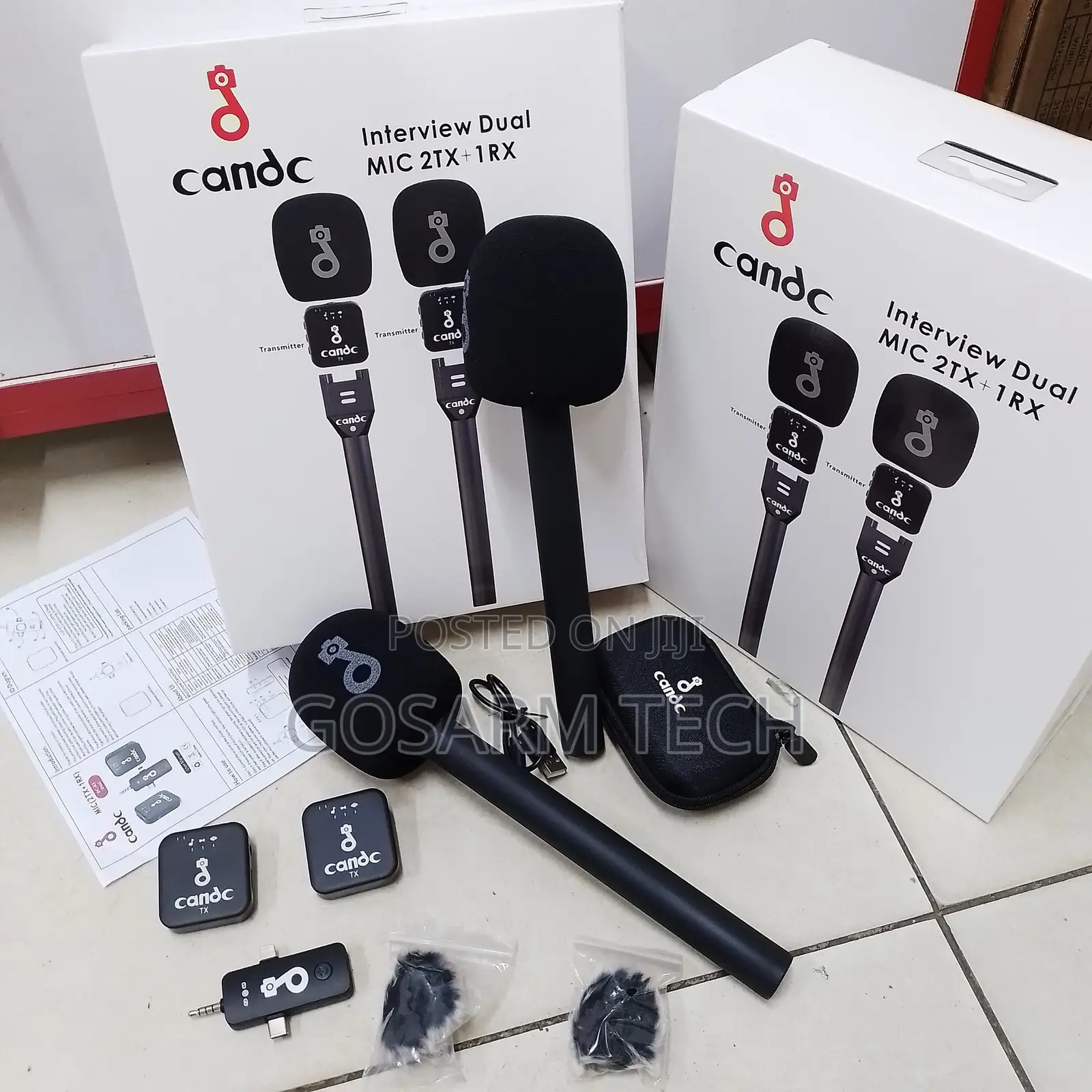 CandC High-Performance Dual Wireless Microphone for Content