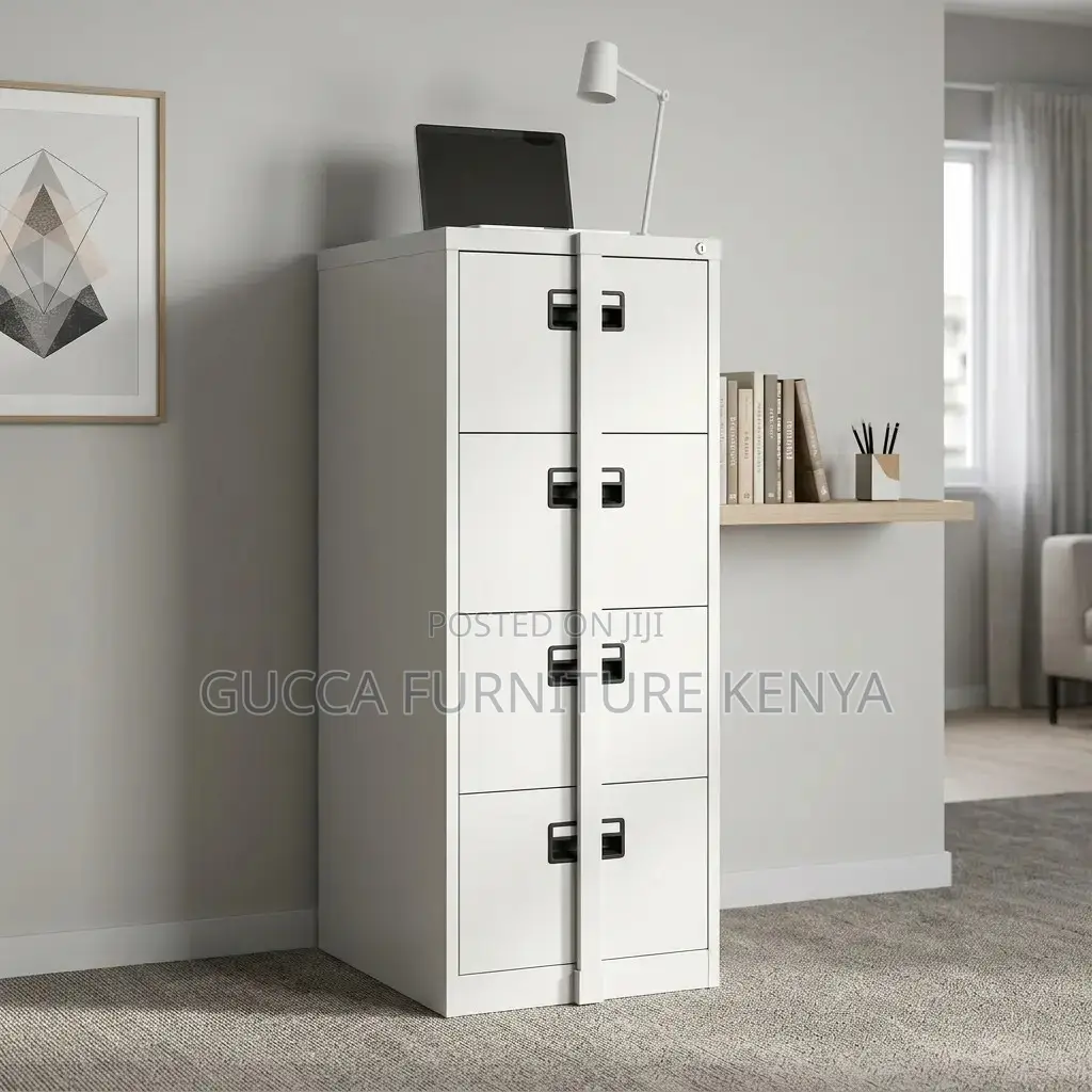 4-Drawer Locker Cabinet With Bar