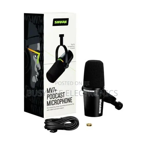 Shure MV7+ USB Broadcast Microphone