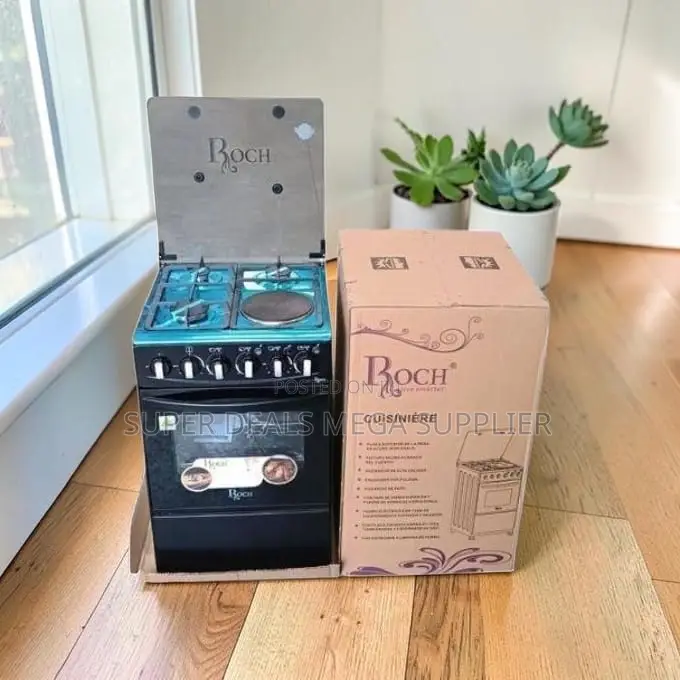 Durable Spacious 3 Gas Burners+1 Hotplate Free Standing Cooker