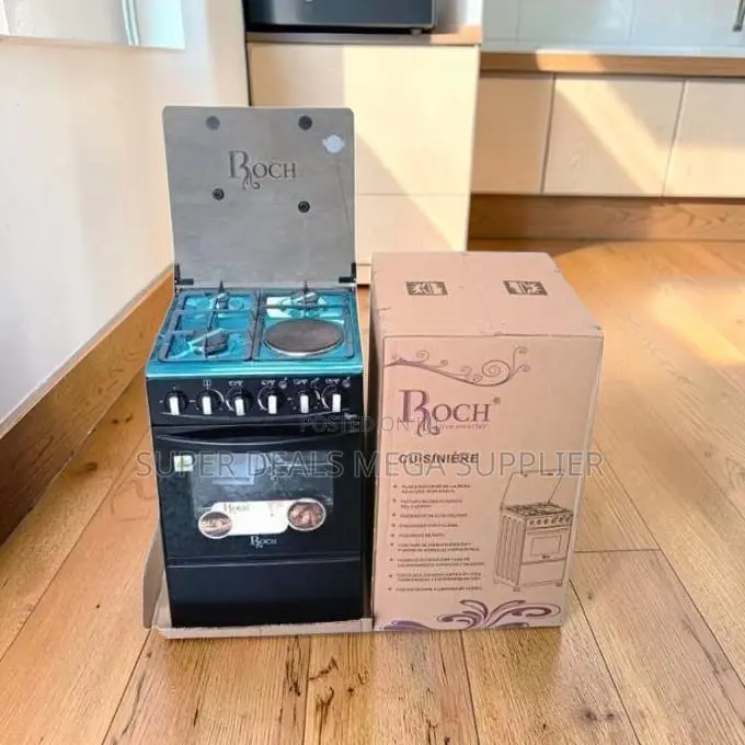 Modern Practical 3 Gas Burners+1 Hotplate Free Standing Cooker