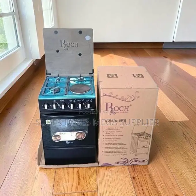 Modern Practical 3 Gas Burners+1 Hotplate Free Standing Cooker