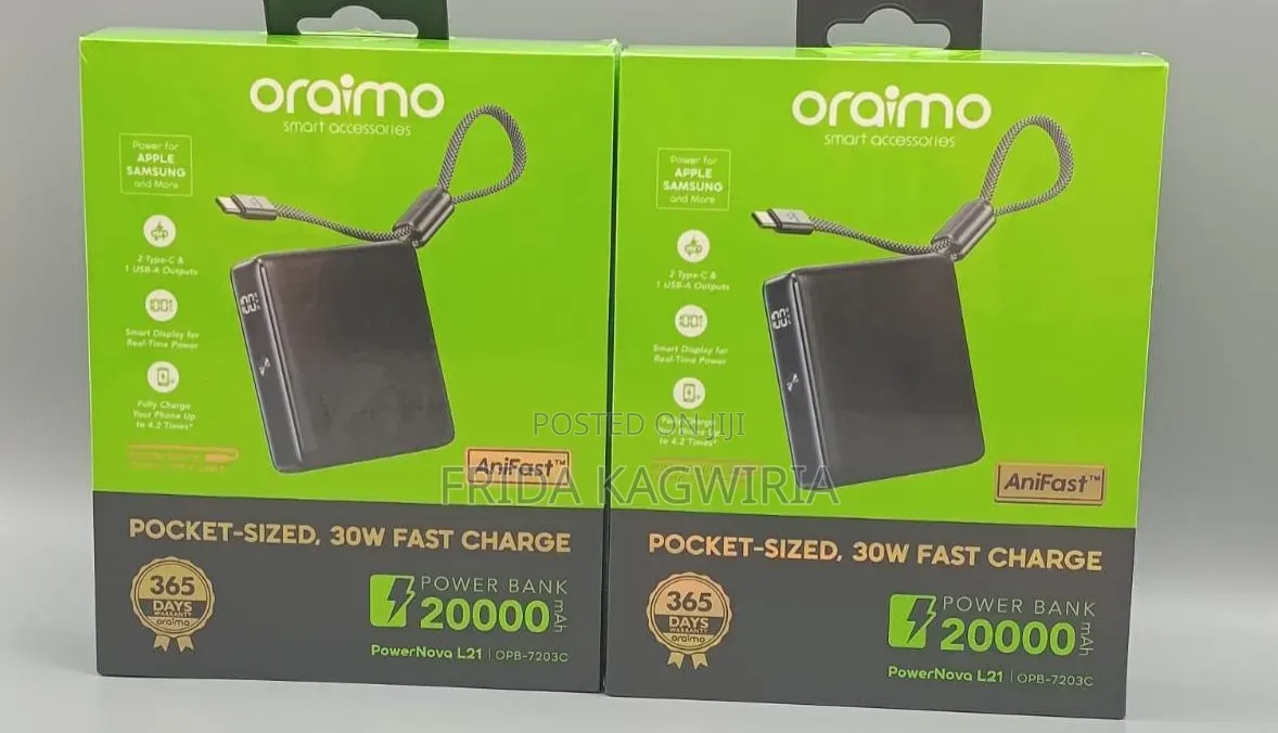 Oraimo Power Nova 20000 Mah Powerbank
