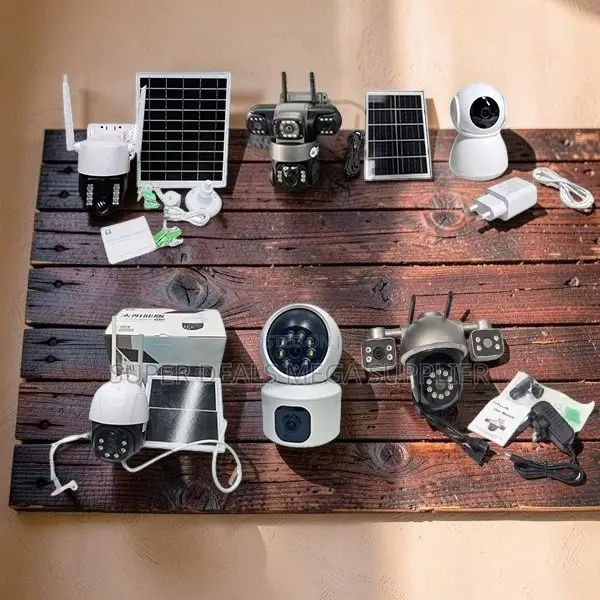 Smart Home Security 4G andWifi Rotating Dual Triple Lens Solar Cameras