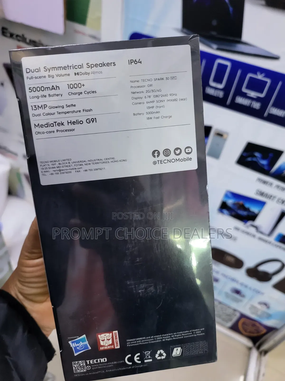 New Tecno Spark 30 128 GB Black